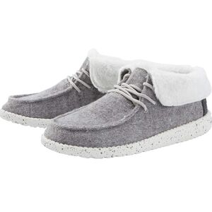 Hey Dude Womens Britt Charcoal High Top Sneakers Flats shoes sz 11